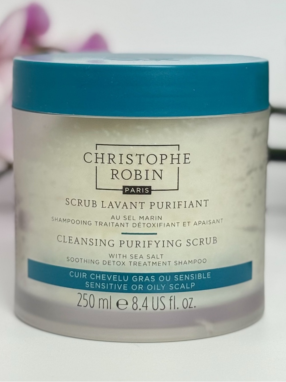 Christophe Robin Cleansing Purifying Scrub with Sea Salt 8.4 oz – Brand New